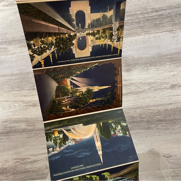1938 World's Fair on San Francisco Bay Golden Gate Exposition Foldout Cards - Picture 8 of 12